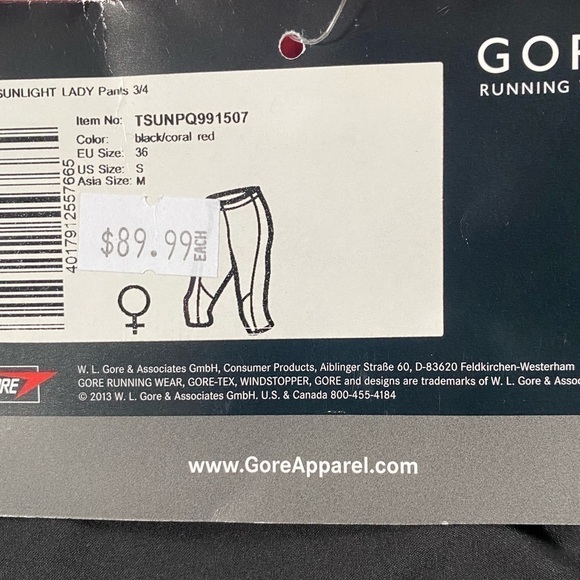 GORE running wear crops Small - Picture 2 of 4